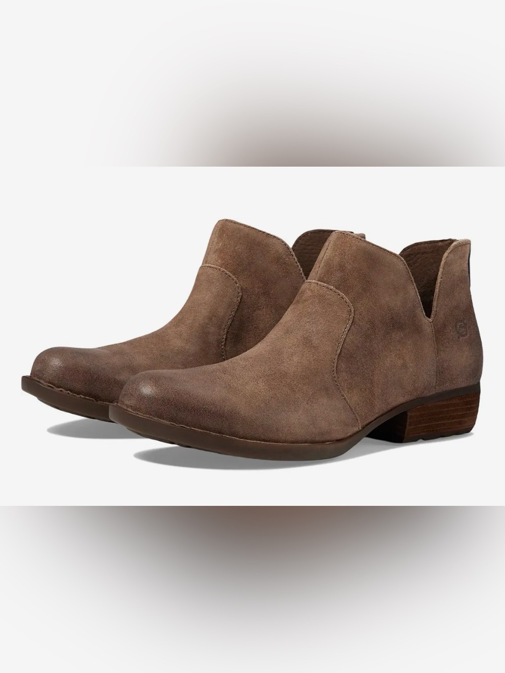 Born Kerri Women’s Brown Suede Ankle Booties 9.5